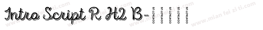 Intro Script R H2 B字体转换